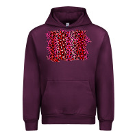 Mauve Wine pink leopard background Urban Hoodie - RanaPortraitStore