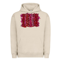 Pigment French Oak pink leopard background Urban Hoodie - RanaPortraitStore