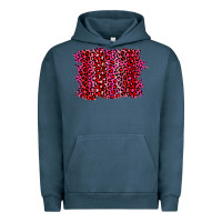 Pigment Midnight Navy pink leopard background Urban Hoodie - RanaPortraitStore