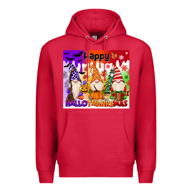 Happy Hallothanksmas Gnomies Premium Hoodie by MaliasSmallBusiness | Teevron