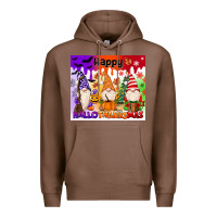 Chestnut happy hallothanksmas gnomies Premium Hoodie - MaliasSmallBusiness