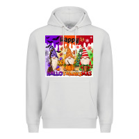 Dove Grey happy hallothanksmas gnomies Premium Hoodie - MaliasSmallBusiness