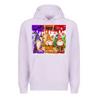 Lilac happy hallothanksmas gnomies Premium Hoodie - MaliasSmallBusiness