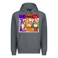 Rock happy hallothanksmas gnomies Premium Hoodie - MaliasSmallBusiness