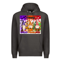 Smoke happy hallothanksmas gnomies Premium Hoodie - MaliasSmallBusiness