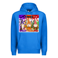 True Royal happy hallothanksmas gnomies Premium Hoodie - MaliasSmallBusiness