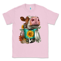 Bubblegum Pink Simmental Cow Coffee Cup Classic Tee - FaDigitalArtStudio