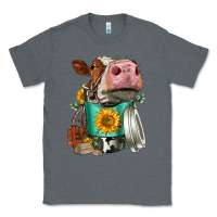 Charcoal Heather Simmental Cow Coffee Cup Classic Tee - FaDigitalArtStudio