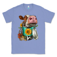 Colony Blue Simmental Cow Coffee Cup Classic Tee - FaDigitalArtStudio