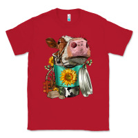 Red Simmental Cow Coffee Cup Classic Tee - FaDigitalArtStudio