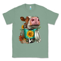 Sage Simmental Cow Coffee Cup Classic Tee - FaDigitalArtStudio