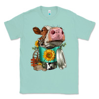 Seafoam Simmental Cow Coffee Cup Classic Tee - FaDigitalArtStudio