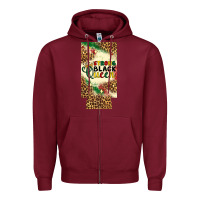 Burgundy strong black queen 12 oz can cooler (slim) Zipper Hoodie - Artiststas