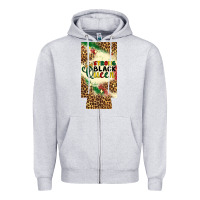 Heather Grey strong black queen 12 oz can cooler (slim) Zipper Hoodie - Artiststas