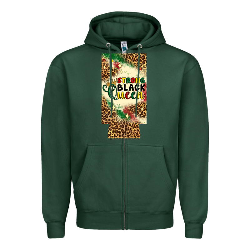 Strong Black Queen 12 Oz Can Cooler (slim) Zipper Hoodie by Artiststas | Teevron