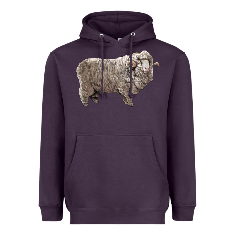 Rambouillet Sheep Heavyweight Hoodie by LillyAllenDesigns | Teevron