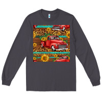 Smoke western farm truck seamless pattern Long Sleeve Tee - HRA Design Shop
