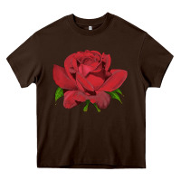 Chocolate Brown Oklahoma Rose Illustrations Heavy Core Tee - LillyAllenDesigns