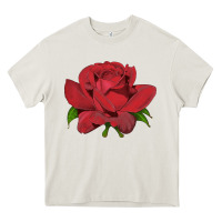Cream Oklahoma Rose Illustrations Heavy Core Tee - LillyAllenDesigns