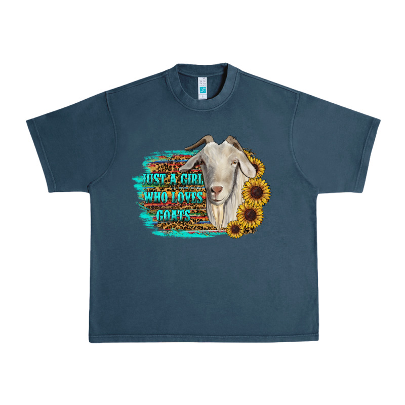 Just A Girl Who Loves Goats Urban Heavy Tee by RanaPortraitStore | Teevron