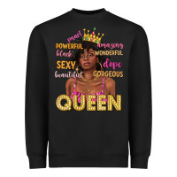 Black queen afro woman Heavyweight Sweatshirt - texasbilliewilder