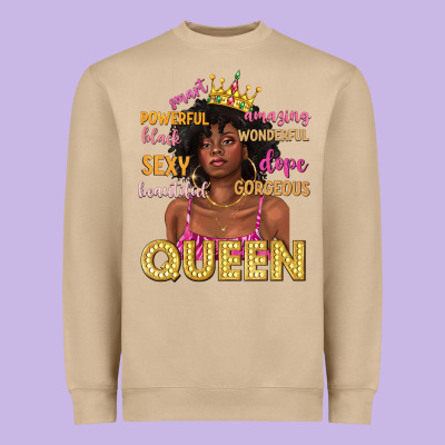 Heavyweight Sweatshirt queen afro woman