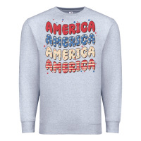 Heather Grey america Premium Sweatshirt - MaliasSmallBusiness