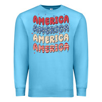 Ocean Blue america Premium Sweatshirt - MaliasSmallBusiness