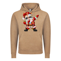Vintage Coffee dabbing santa with christmas lights Vintage Hoodie - Zillion Design Studio