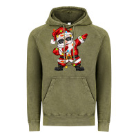 Vintage Olive dabbing santa with christmas lights Vintage Hoodie - Zillion Design Studio