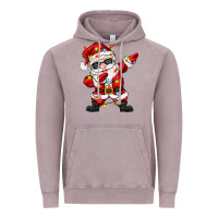 Vintage Zinc dabbing santa with christmas lights Vintage Hoodie - Zillion Design Studio