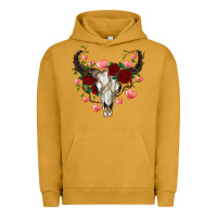 Pigment Peanut Butter valentines bull skull Urban Hoodie - RanaPortraitStore