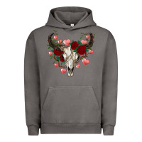 Pigment Tornado valentines bull skull Urban Hoodie - RanaPortraitStore