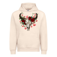 Sandshell valentines bull skull Urban Hoodie - RanaPortraitStore