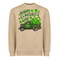 Mushroom Happy st. patrick's day shamrock farm truck Heavyweight Sweatshirt - RanaPortraitStore