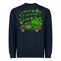 Navy Happy st. patrick's day shamrock farm truck Heavyweight Sweatshirt - RanaPortraitStore