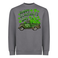 Storm Happy st. patrick's day shamrock farm truck Heavyweight Sweatshirt - RanaPortraitStore