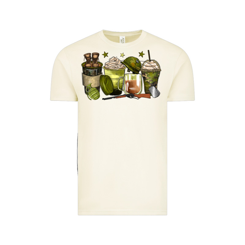 Army Coffee Cups Vintage Tee by Zillion Design Studio | Teevron