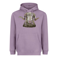 Lavender rambouillet sheep head Heavyweight Hoodie - LillyAllenDesigns
