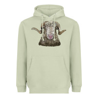 Matcha rambouillet sheep head Heavyweight Hoodie - LillyAllenDesigns