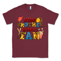 Burgundy little brother biggest fan Classic Tee - AdoDesignShop