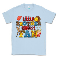 Dusty Blue little brother biggest fan Classic Tee - AdoDesignShop