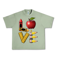 Oil Green love teacher Urban Heavy Tee - BarkalooDesign