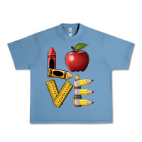 Pebble Blue love teacher Urban Heavy Tee - BarkalooDesign