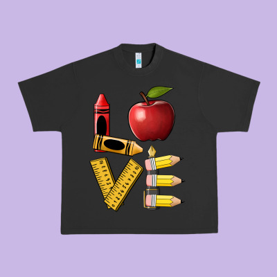 Love Teacher Urban Heavy Tee Designed By Barkaloodesign