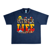Navy miner life Urban Heavy Tee - Zillion Design Studio