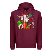 Burgundy ho ho ho gnome santa coffee cup Premium Hoodie - MaliasSmallBusiness