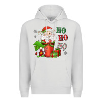 Dove Grey ho ho ho gnome santa coffee cup Premium Hoodie - MaliasSmallBusiness