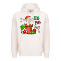 Pale Pink ho ho ho gnome santa coffee cup Premium Hoodie - MaliasSmallBusiness