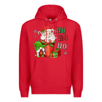 Red ho ho ho gnome santa coffee cup Premium Hoodie - MaliasSmallBusiness